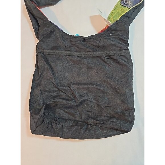 Rising International Shoulder Bag Multicolor Lotus Flower Hippie Boho New - Picture 14 of 15